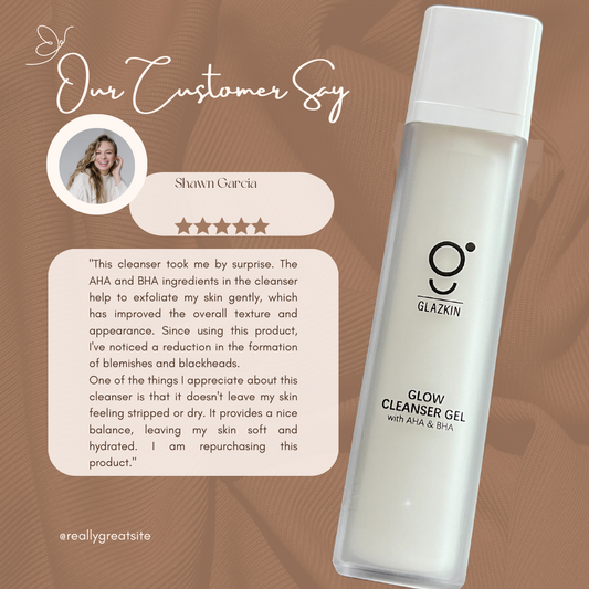 Glazkin Glow Cleanser with AHA & BHA: Reveal Radiant Skin