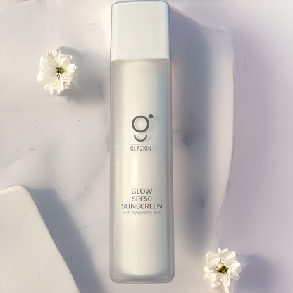 GLOW SPF50 SUNSCREEN with hyaluronic acid